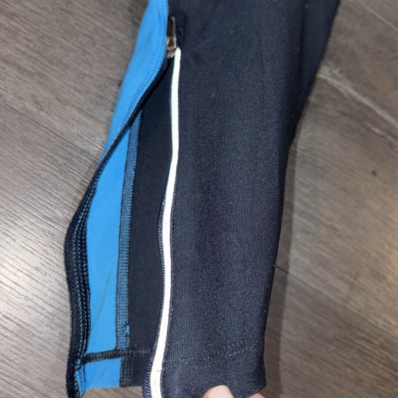 Nike Dri Fit Running Cropped Legging Navy/Blue Size Large - Picture 5 of 15